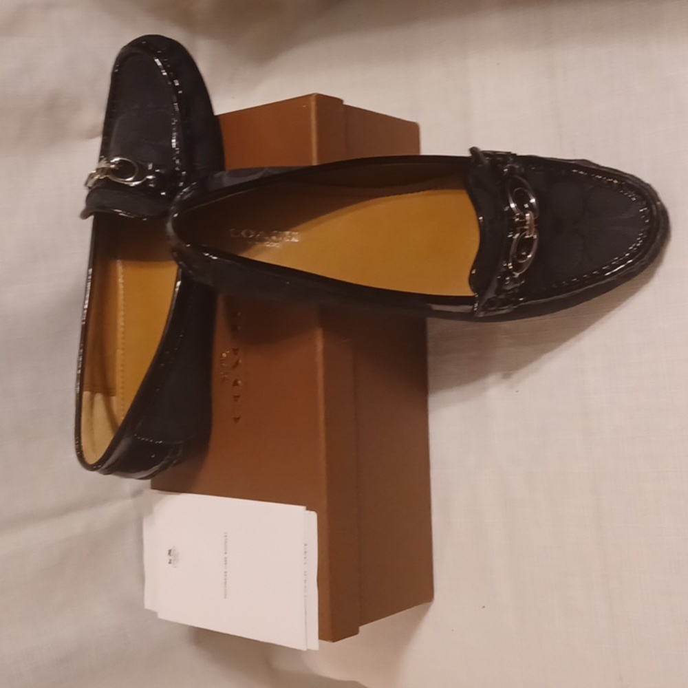 Coach Fortunata black signature shoes